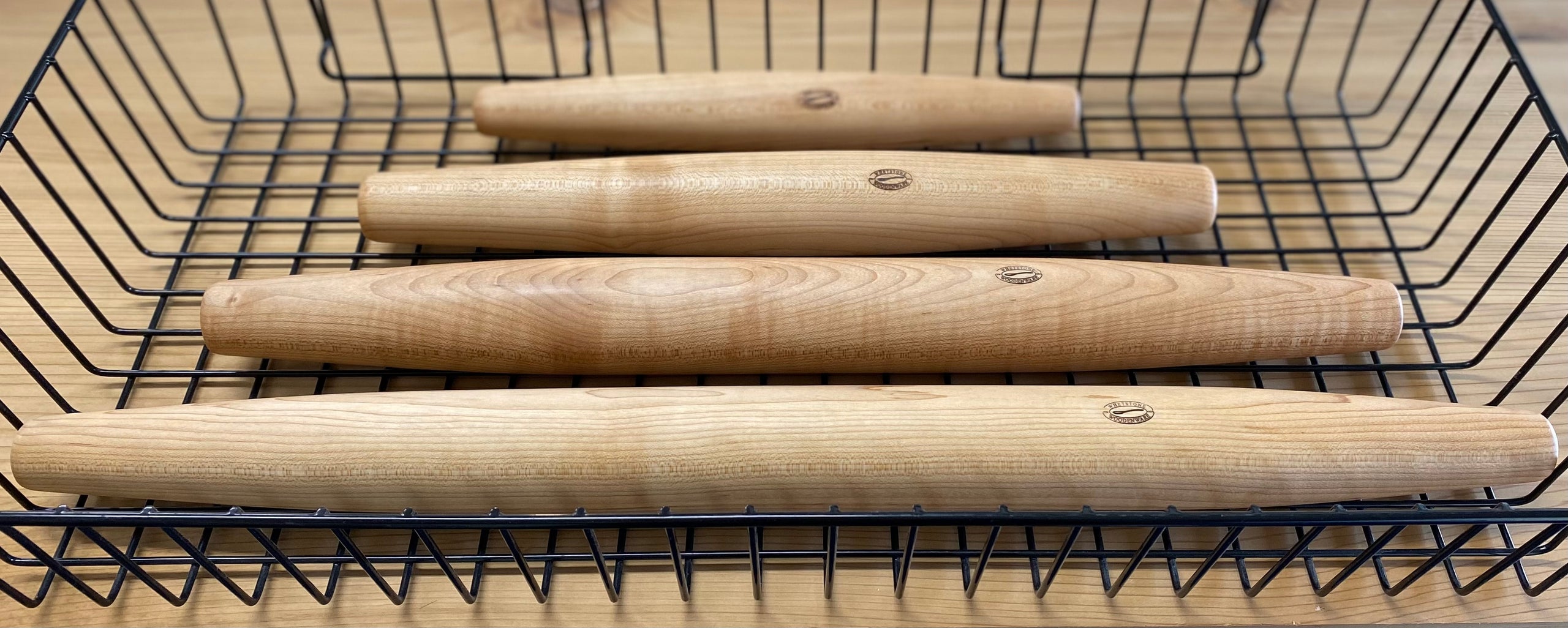Rolling Pin,Wood 10 1/2 x 2 - The Ceramic Shop