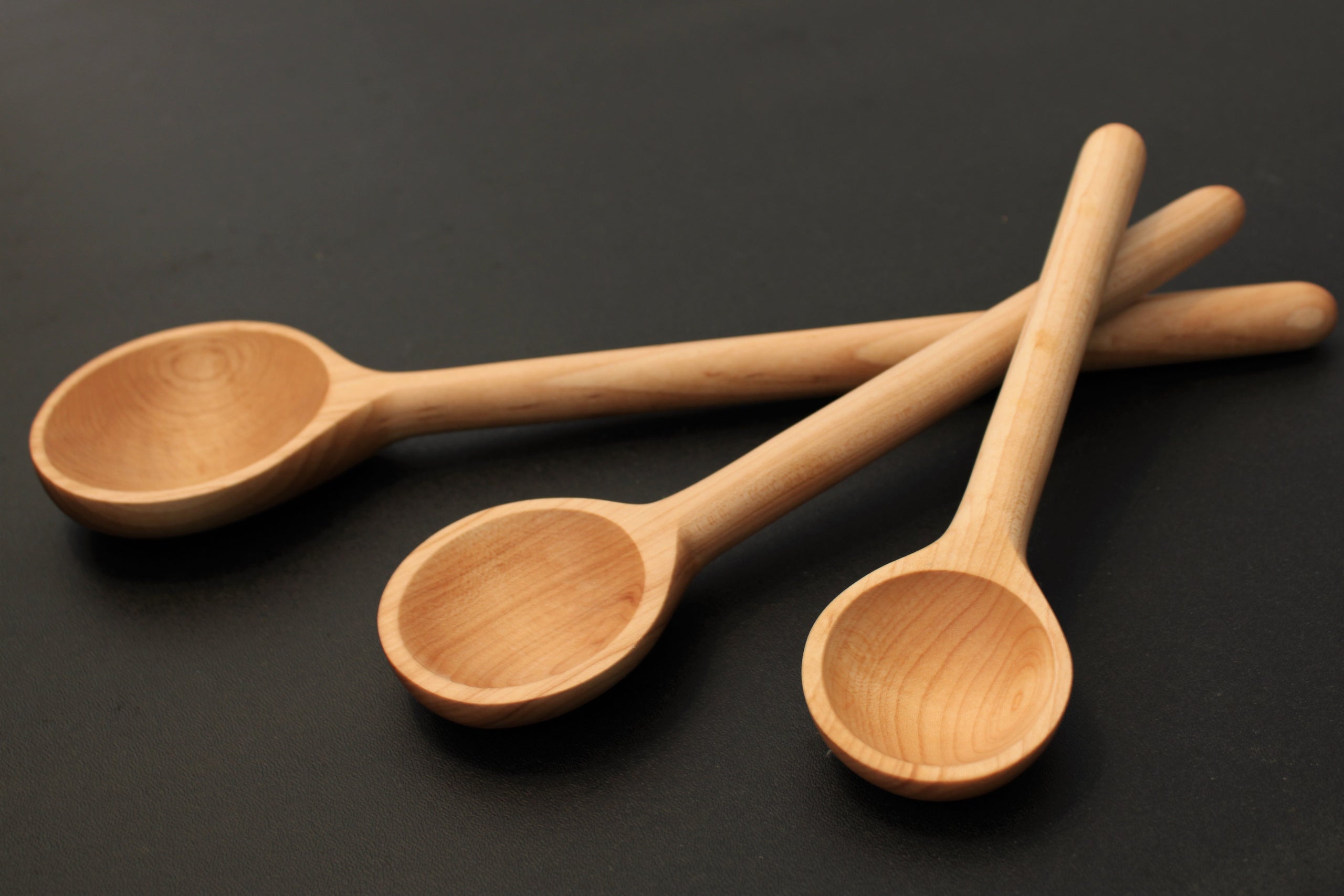 Turned Wooden Scoops